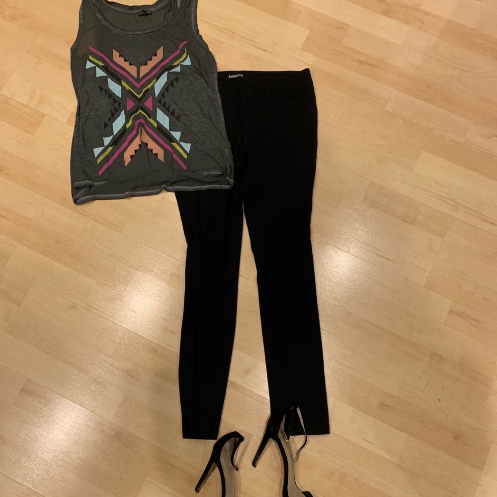 Express cropped pants